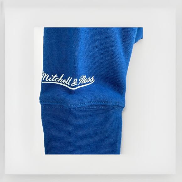 Mitchell & Ness Bubba Gump Collab Hoodie Sweatshirt Blue Size Small New - Picture 4 of 9